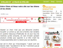 Tablet Screenshot of entre-chien-et-nous.fr